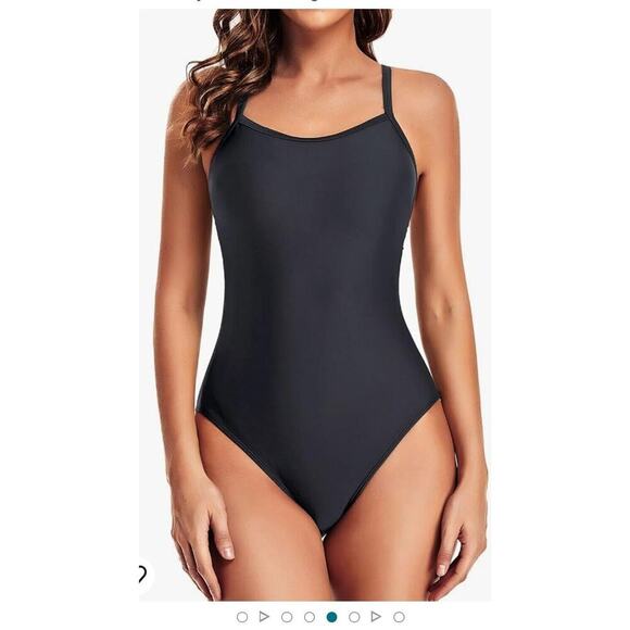 Tempt Me Athletic One Piece Swimsuits for Women Sport Tummy Control XXL 2XL - Picture 1 of 10